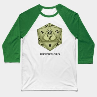 Cat. D20. Perception Check Baseball T-Shirt